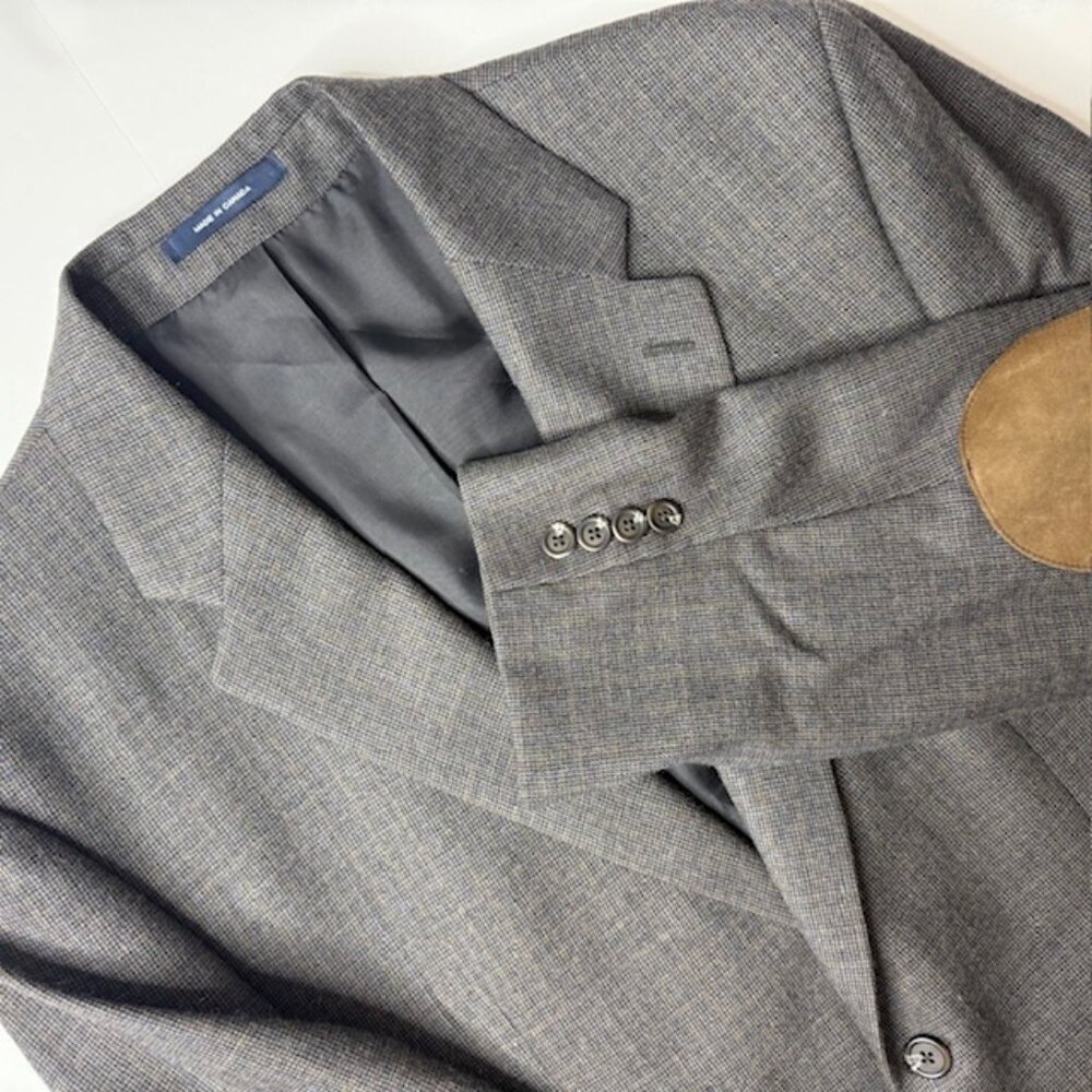 Ralph Lauren Men’s Blazer 44R Gray Wool Cashmere Sport Coat Jacket 2-Button RRL